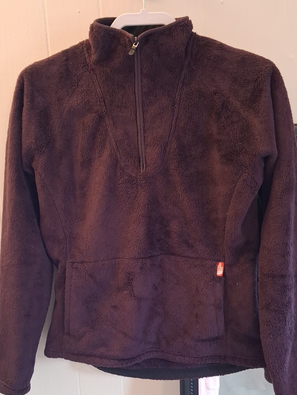 The North Face Plush Eggplant Purple Half-Zip Sweatshirt Jacket